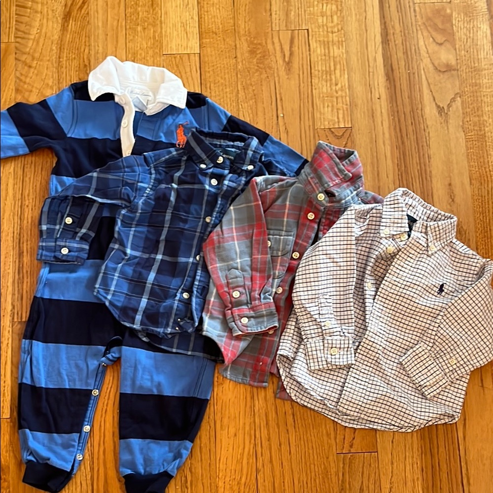 Ralph Lauren Kids Button Down Shirts all 12 months. Excellent condition.